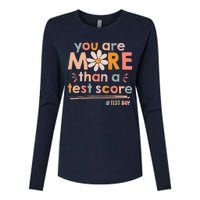 You Are More Than A Test Score Teacher Testing Test Day Womens Cotton Relaxed Long Sleeve T-Shirt