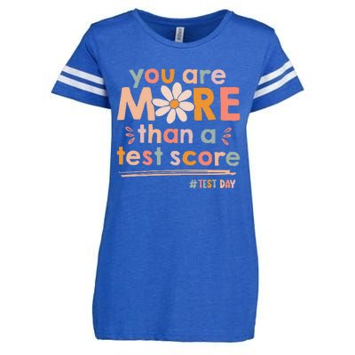 You Are More Than A Test Score Teacher Testing Test Day Enza Ladies Jersey Football T-Shirt