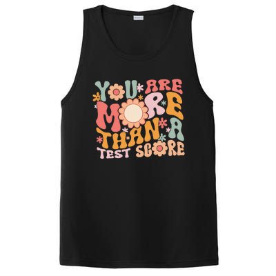 You Are More Than A Test Score Teacher Testing Day Groovy PosiCharge Competitor Tank