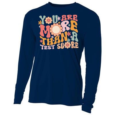 You Are More Than A Test Score Teacher Testing Day Groovy Cooling Performance Long Sleeve Crew