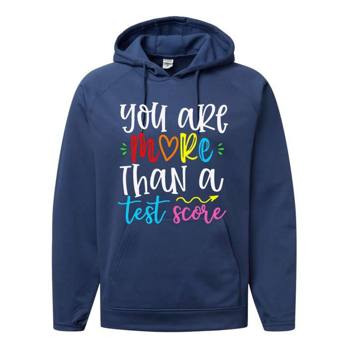 You Are More Than A Test Score Test Day For Teacher Performance Fleece Hoodie