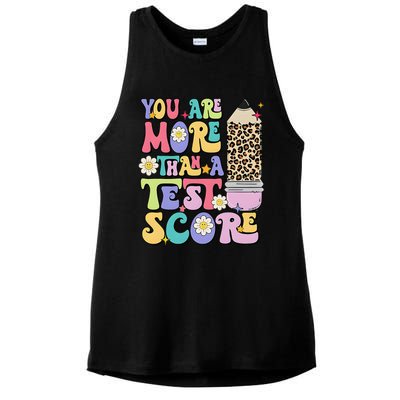 You Are More Than A Test Score Teacher Testing Test Day Ladies PosiCharge Tri-Blend Wicking Tank