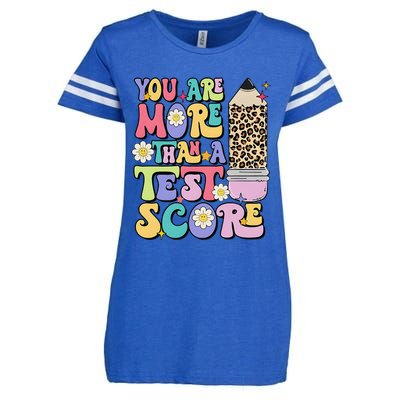 You Are More Than A Test Score Teacher Testing Test Day Enza Ladies Jersey Football T-Shirt