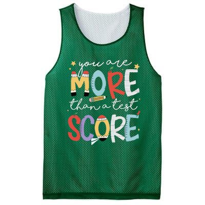 You Are More Than A Test Score Test Day Staar Testing Mesh Reversible Basketball Jersey Tank