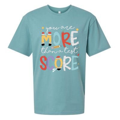 You Are More Than A Test Score Test Day Staar Testing Sueded Cloud Jersey T-Shirt