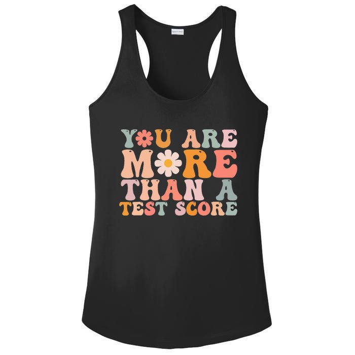 You Are More Than A Test Score Teacher Testing Day Ladies PosiCharge Competitor Racerback Tank