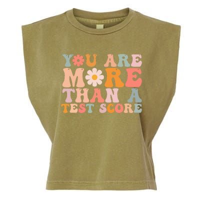 You Are More Than A Test Score Teacher Testing Day Garment-Dyed Women's Muscle Tee