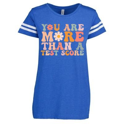 You Are More Than A Test Score Teacher Testing Day Enza Ladies Jersey Football T-Shirt