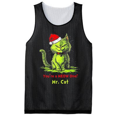 YouRe A Meow One Mr Cat Mesh Reversible Basketball Jersey Tank