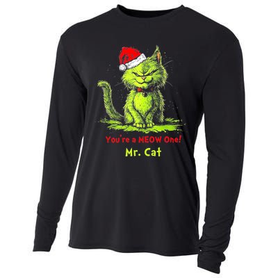 YouRe A Meow One Mr Cat Cooling Performance Long Sleeve Crew