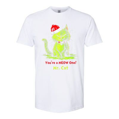 YouRe A Meow One Mr Cat Softstyle CVC T-Shirt