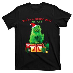 YouRe A Meow One Mr. Cat Christmas Holiday T-Shirt