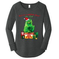 YouRe A Meow One Mr. Cat Christmas Holiday Women's Perfect Tri Tunic Long Sleeve Shirt