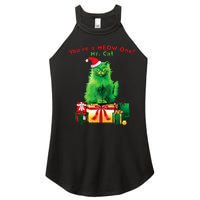 YouRe A Meow One Mr. Cat Christmas Holiday Women's Perfect Tri Rocker Tank