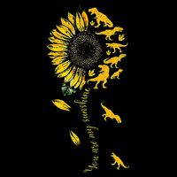 You Are My Sunshine Dinosaur T Rex Sunflower Cooling Performance Crew T-Shirt