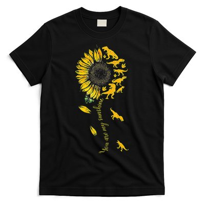 You Are My Sunshine Dinosaur T Rex Sunflower T-Shirt
