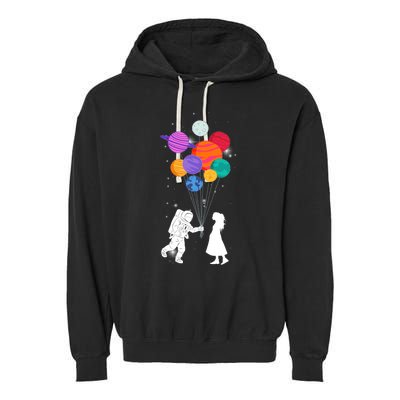 You Are My Universe Cute Space Garment-Dyed Fleece Hoodie