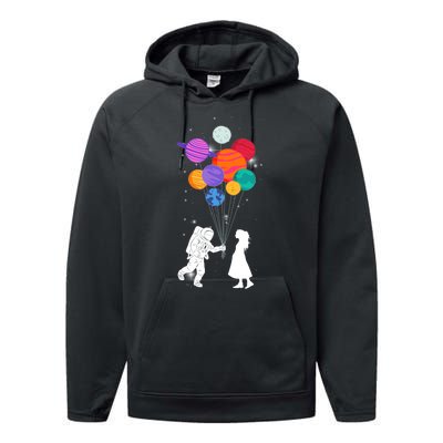 You Are My Universe Cute Space Performance Fleece Hoodie