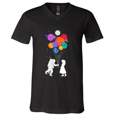 You Are My Universe Cute Space V-Neck T-Shirt