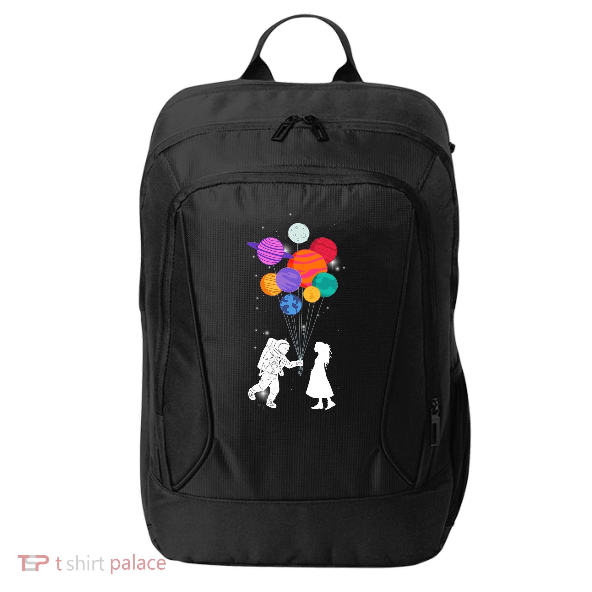 You Are My Universe Cute Space City Backpack