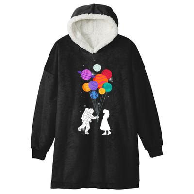 You Are My Universe Cute Space Hooded Wearable Blanket