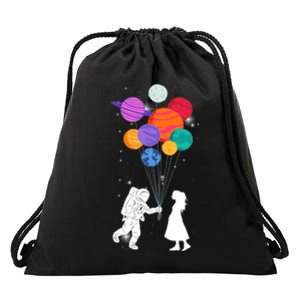 You Are My Universe Cute Space Drawstring Bag