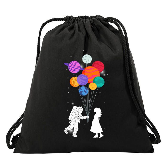 You Are My Universe Cute Space Drawstring Bag