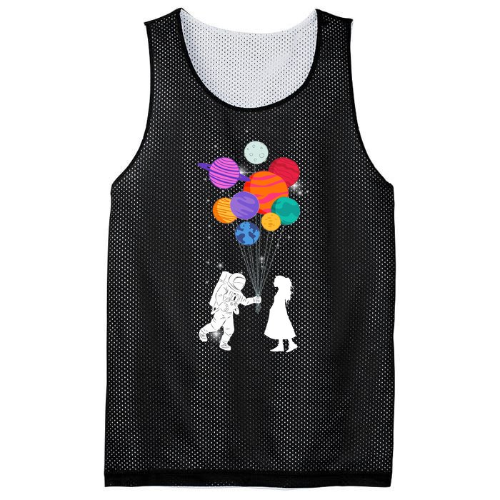 You Are My Universe Cute Space Mesh Reversible Basketball Jersey Tank