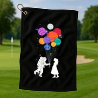You Are My Universe Cute Space Golf Towel