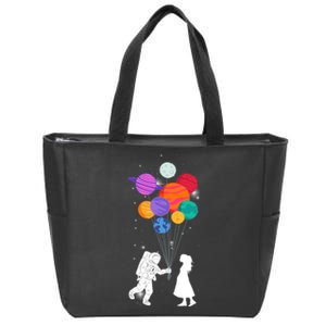 You Are My Universe Cute Space Zip Tote Bag