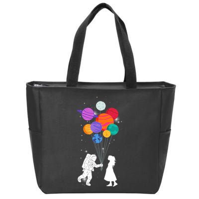You Are My Universe Cute Space Zip Tote Bag
