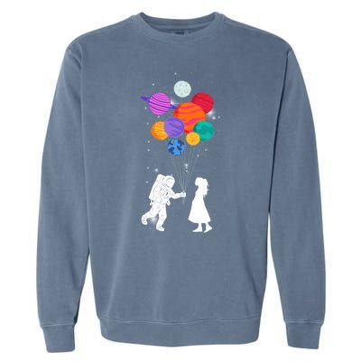 You Are My Universe Cute Space Garment-Dyed Sweatshirt