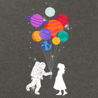 You Are My Universe Cute Space Cotton Canvas Backpack