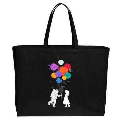 You Are My Universe Cute Space Cotton Canvas Jumbo Tote