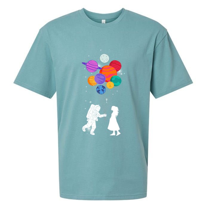 You Are My Universe Cute Space Sueded Cloud Jersey T-Shirt