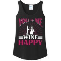 You And Me Wine Happy Ladies Essential Tank