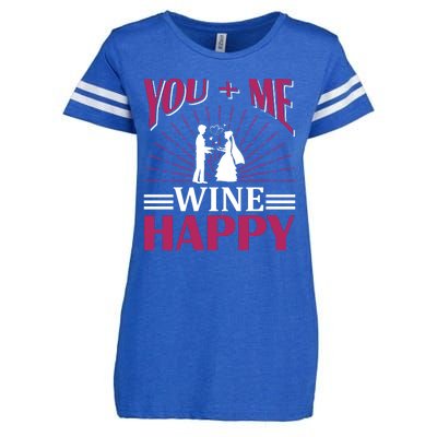 You And Me Wine Happy Enza Ladies Jersey Football T-Shirt