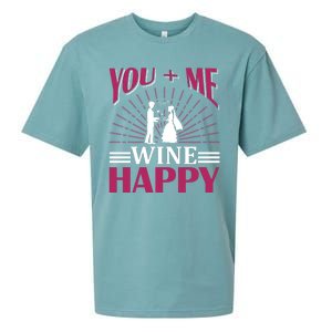 You And Me Wine Happy Sueded Cloud Jersey T-Shirt