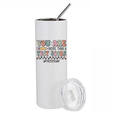 You Are More Than A Test Score Funny Test Day For Teacher Stainless Steel Tumbler