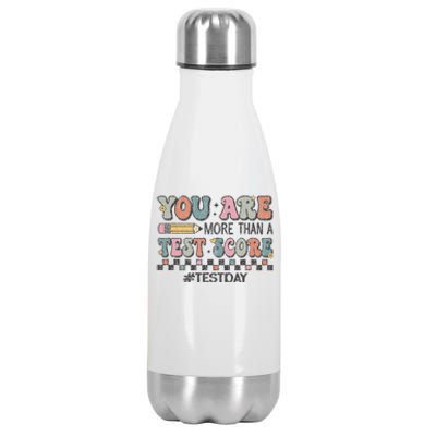 You Are More Than A Test Score Funny Test Day For Teacher Stainless Steel Insulated Water Bottle