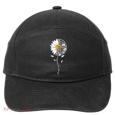 You Are My Sunshine National Nurses Day Sunflower Daisy 7-Panel Snapback Hat