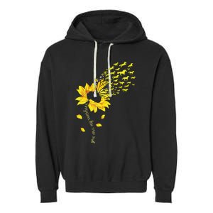 You Are My Sunshine Horse Sunflower Funny Horses Lover Garment-Dyed Fleece Hoodie