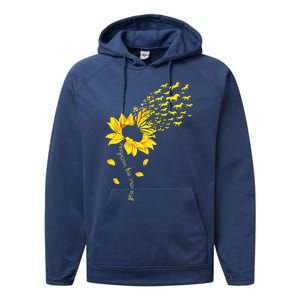 You Are My Sunshine Horse Sunflower Funny Horses Lover Performance Fleece Hoodie