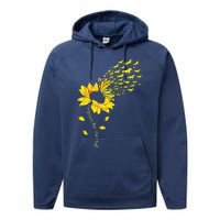 You Are My Sunshine Horse Sunflower Funny Horses Lover Performance Fleece Hoodie