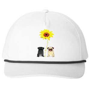 You Are My Sunshine Sunflower Pug Gift Snapback Five-Panel Rope Hat