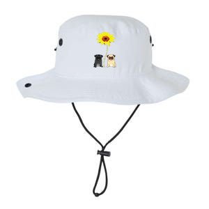 You Are My Sunshine Sunflower Pug Gift Legacy Cool Fit Booney Bucket Hat