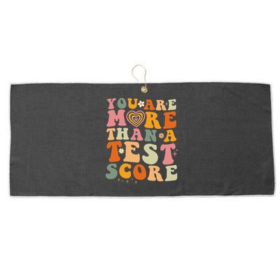 You Are More Than A Test Score Teacher Testing Test Day Large Microfiber Waffle Golf Towel