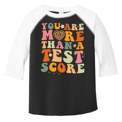 You Are More Than A Test Score Teacher Testing Test Day Toddler Fine Jersey T-Shirt