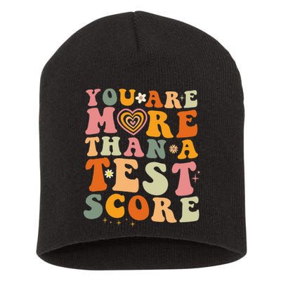 You Are More Than A Test Score Teacher Testing Test Day Short Acrylic Beanie