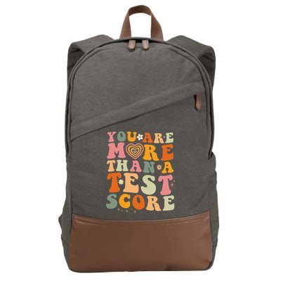 You Are More Than A Test Score Teacher Testing Test Day Cotton Canvas Backpack
